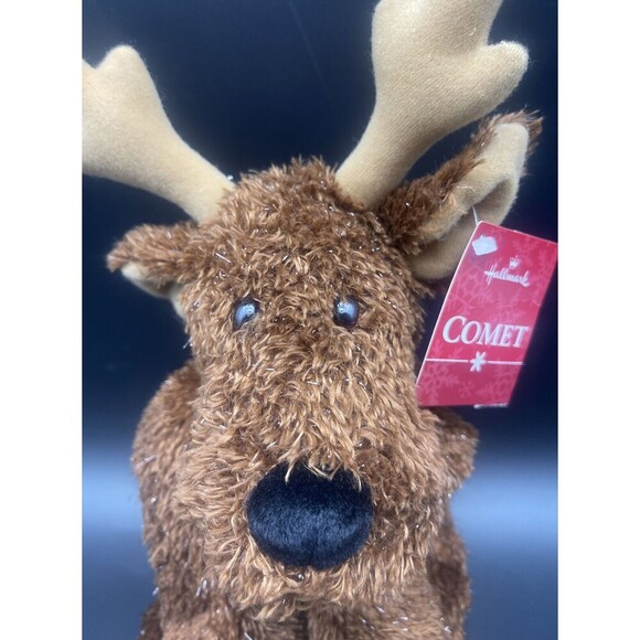 HALLMARK Comet Holiday CHRISTMAS Reindeer Plush RETIRED NEW - Picture 2 of 5
